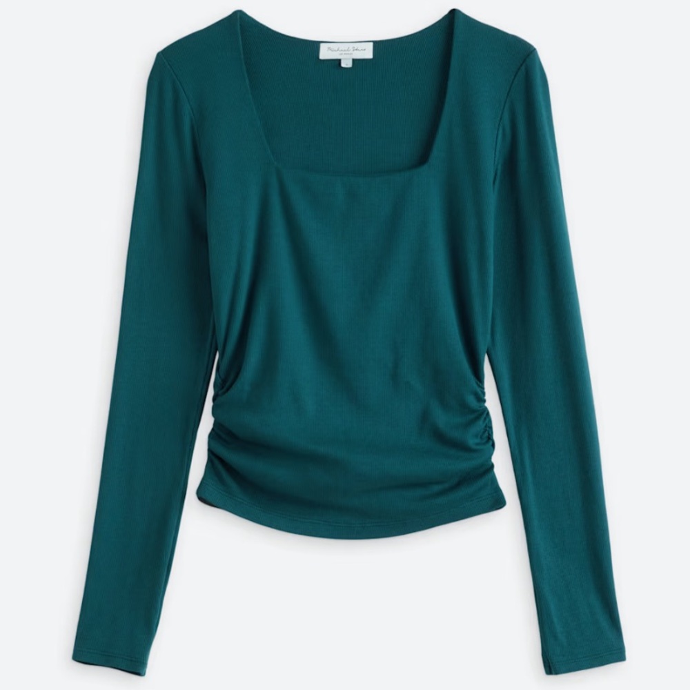 Michael Stars Deep Teal Sarah Long Sleeve Top